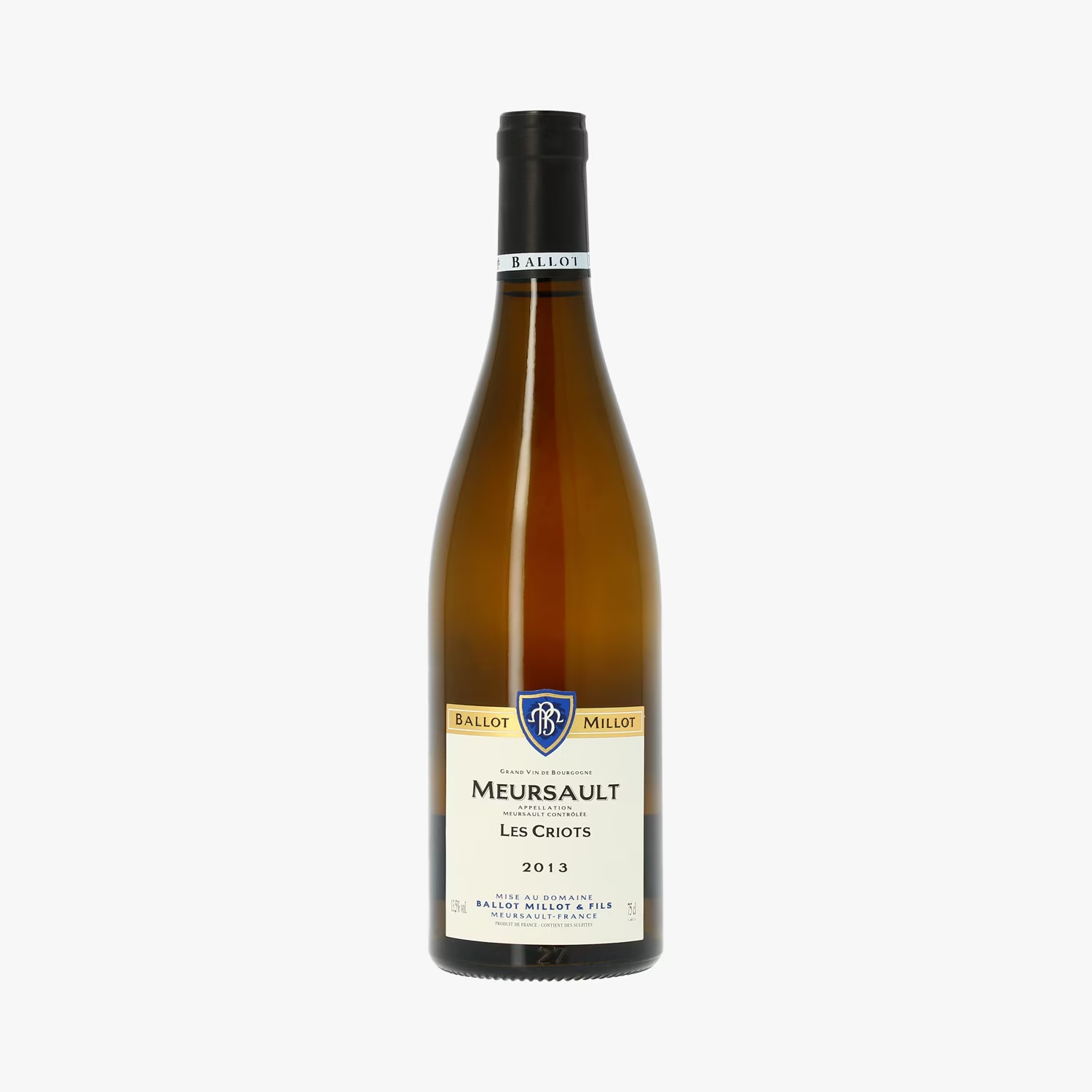 Domaine Ballot-Millot, Les criots, AOC Meursault, 2013 