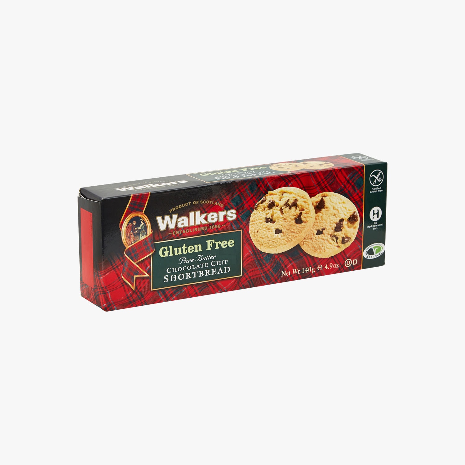 Pure Butter Shortbread Biscuits with Chocolate Chips, Gluten Free 