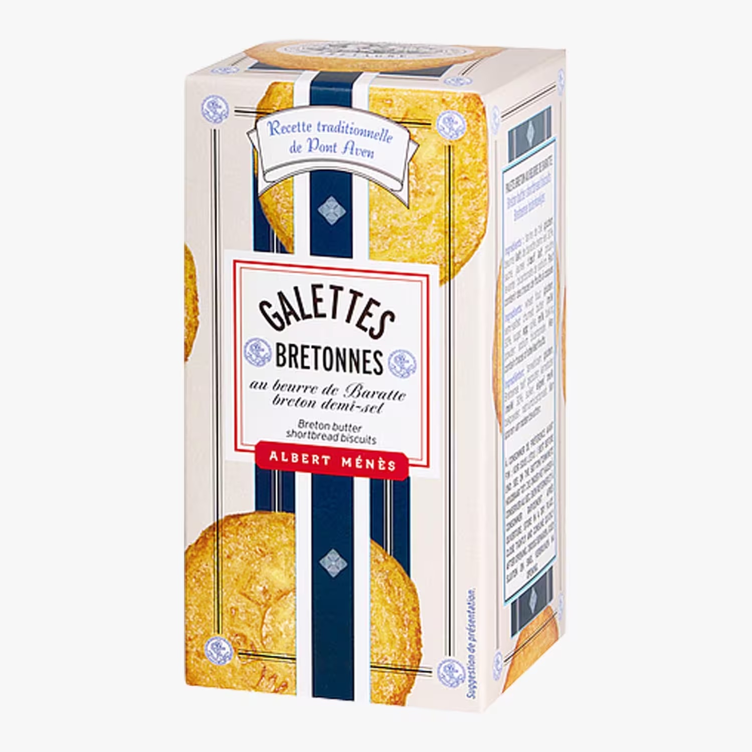 Thick Breton galette biscuits with semi-salted churned butter 