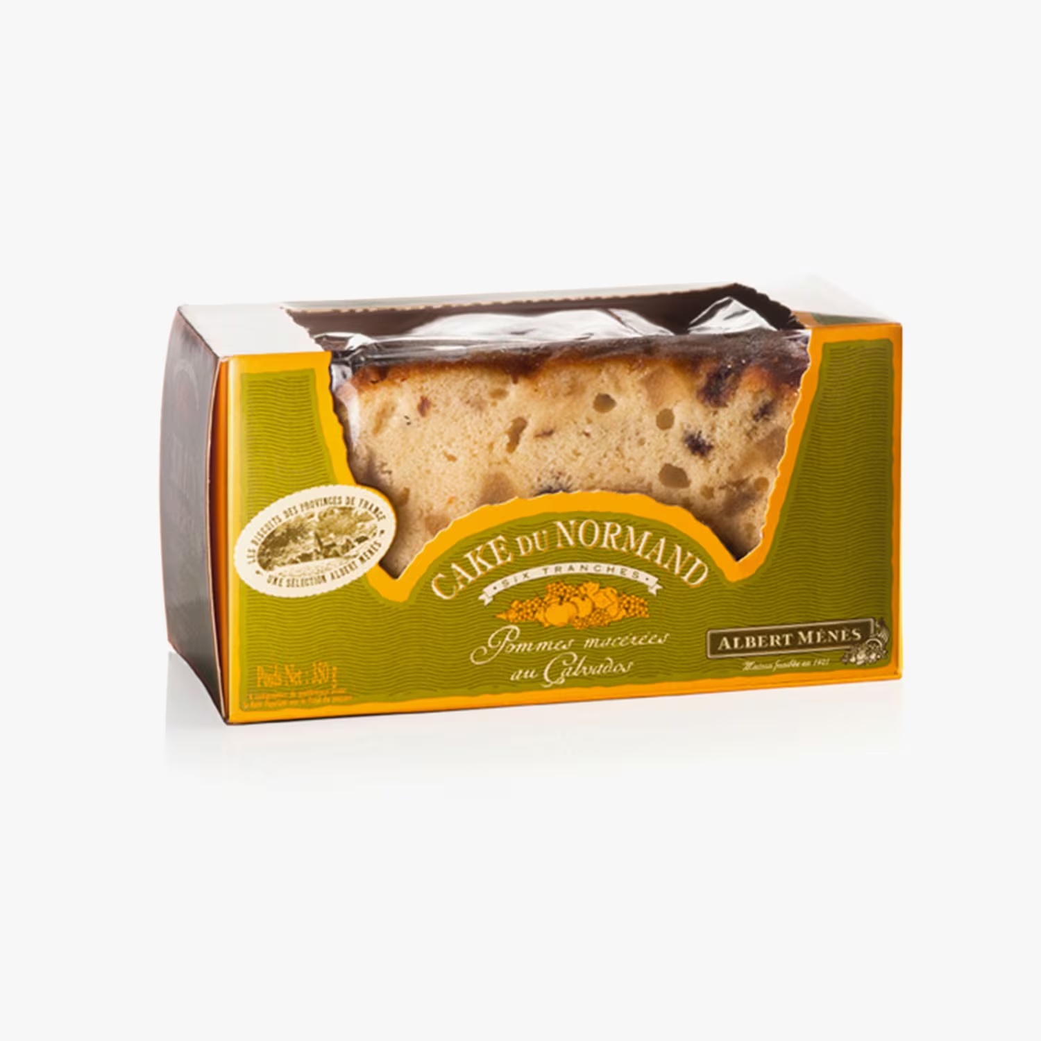 Sliced Normandy Cake with Apples and Calvados 