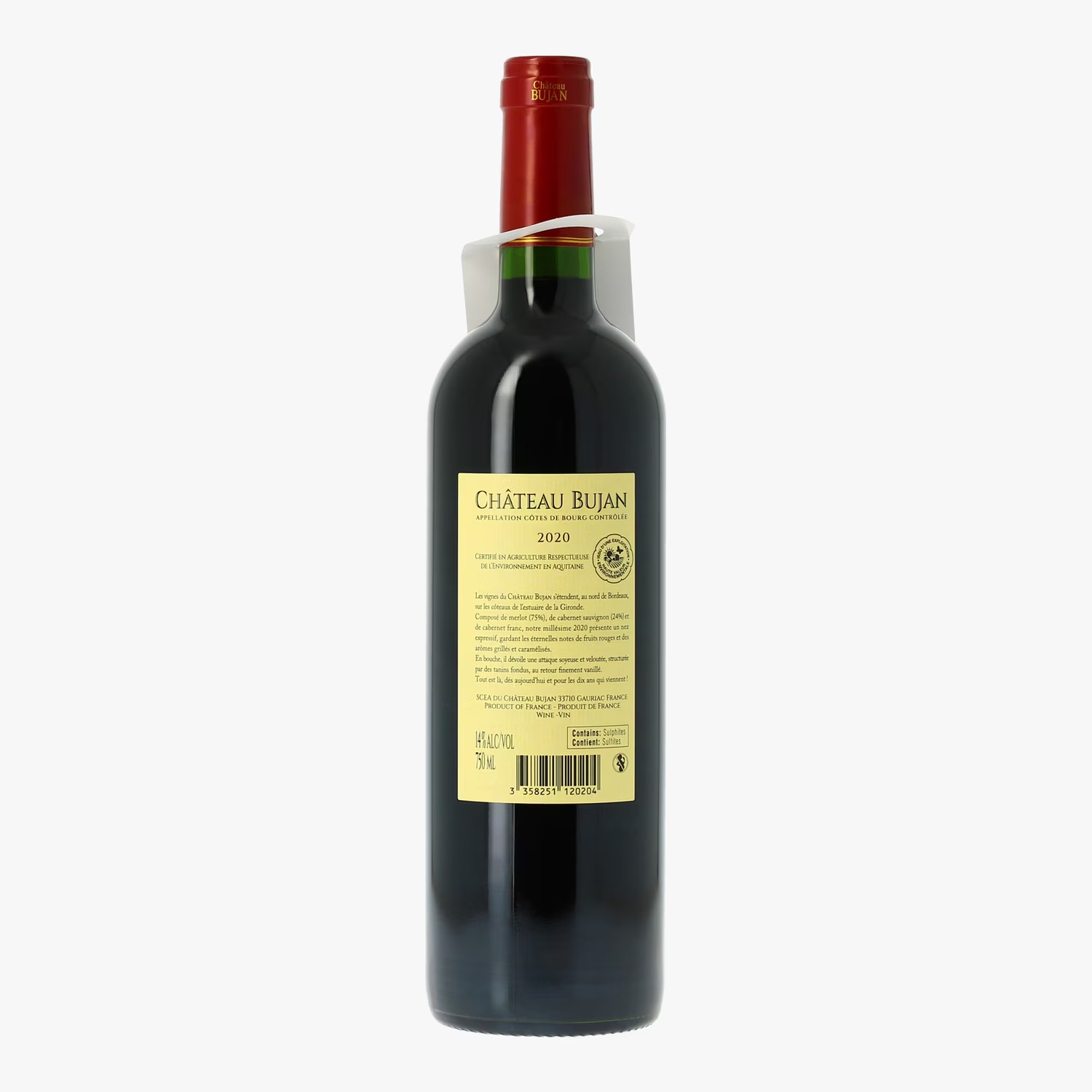 Château Bujan, AOC Côtes de Bourg, Grand vin de Bordeaux, 2020 2 Château Bujan, AOC Côtes de Bourg, Grand vin de Bordeaux, 2020