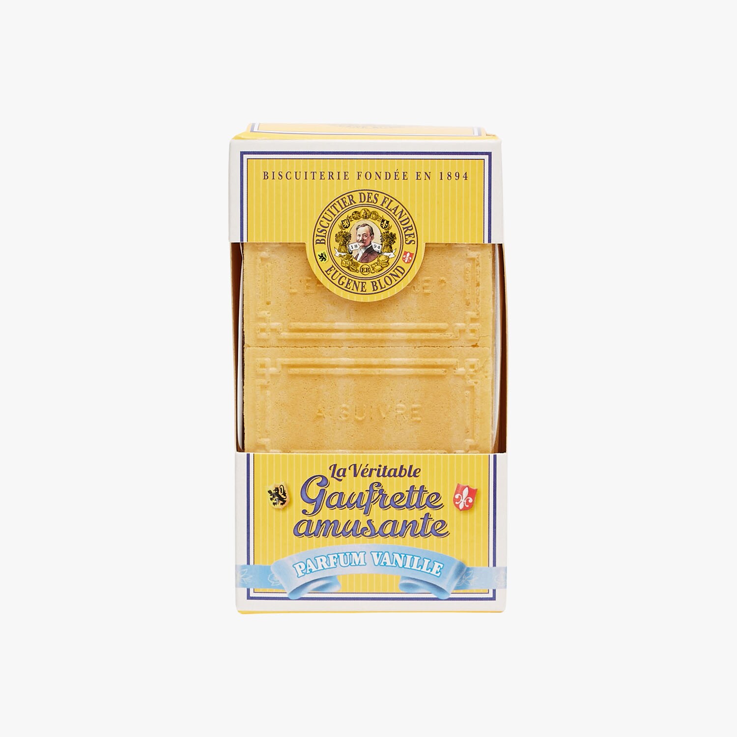 Double-filled vanilla wafers 