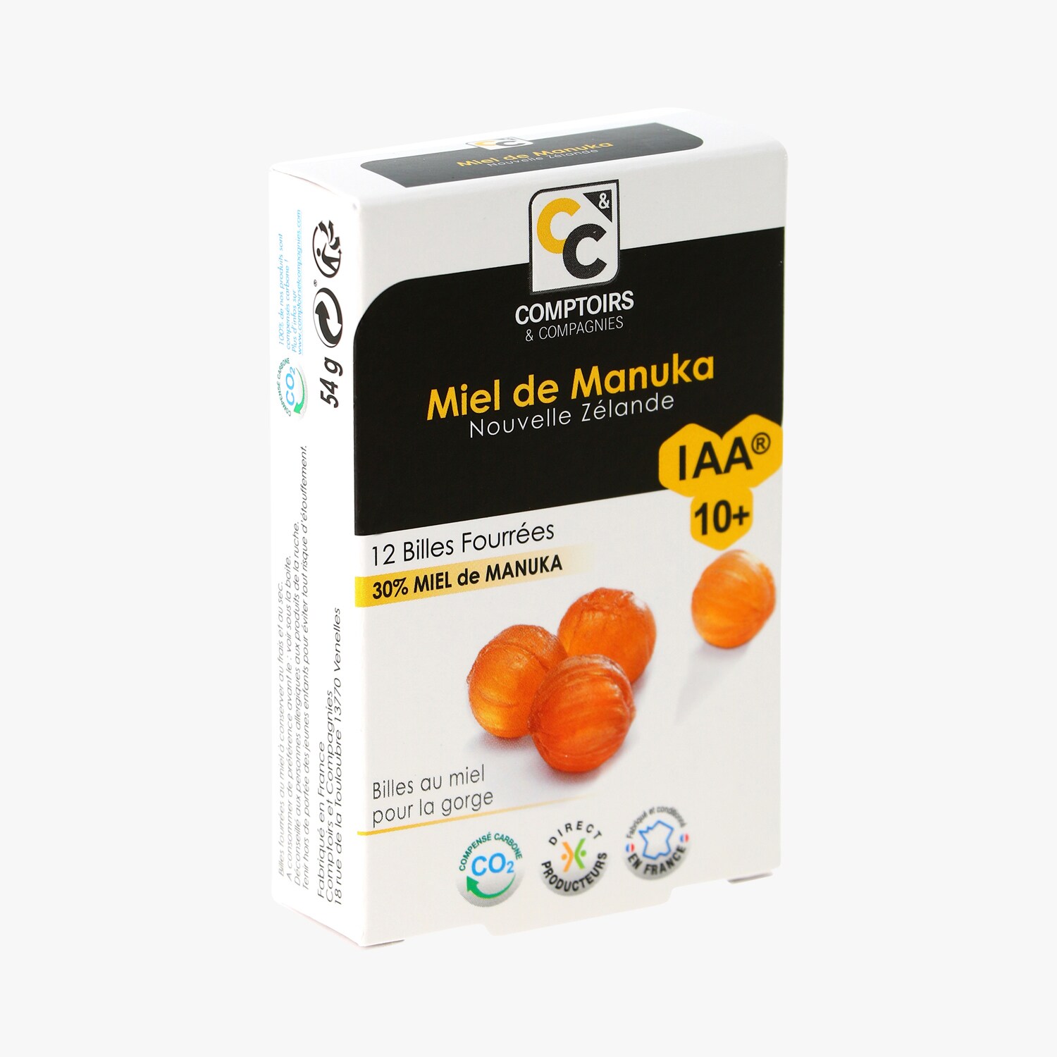 Manuka honey, 12 filled balls, 30% Manuka Honey IAA10+ 