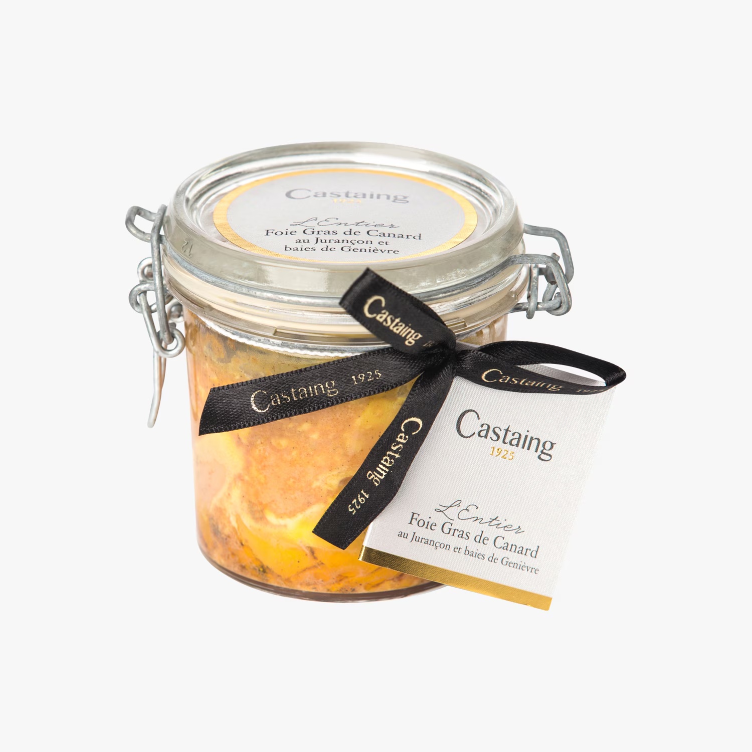 Whole JuranÃ§on duck foie gras with juniper berries 