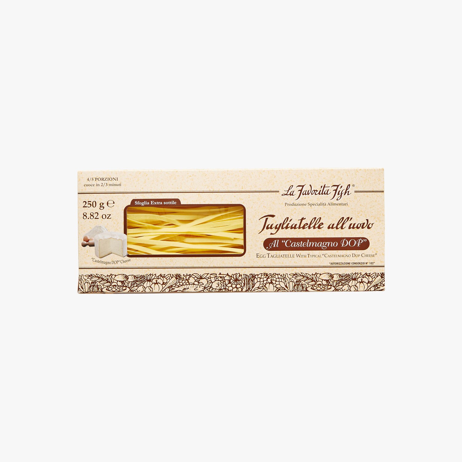 Egg tagliatelle with Castelmagno PDO cheese