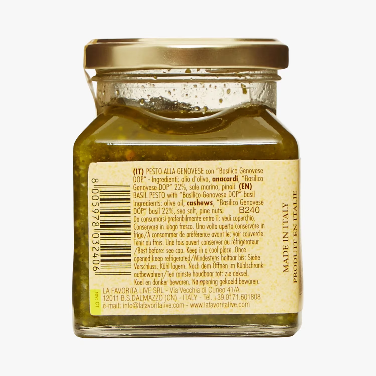 Genovese Pesto "Basilico Genovese DOP" 3 Genovese Pesto "Basilico Genovese DOP"